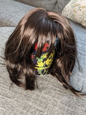 Natural Dark Brown Women's Wig - Soft Straight Style